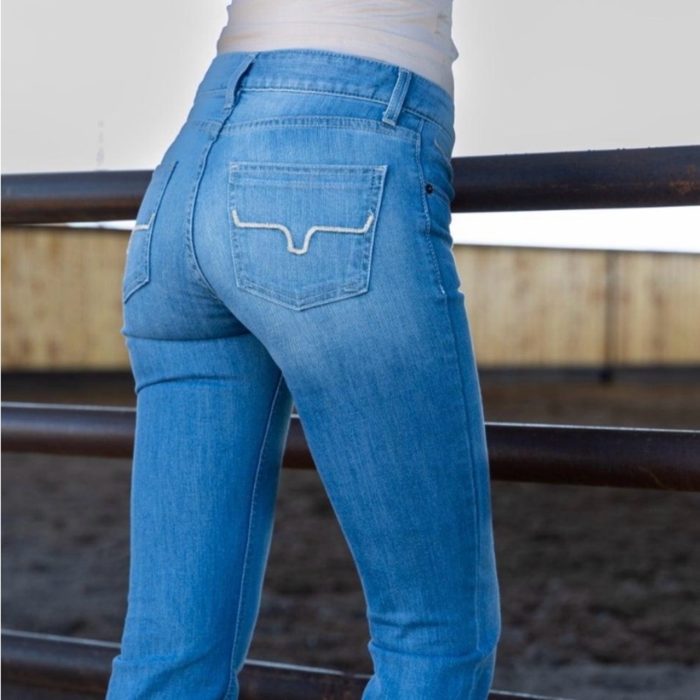Kimes Ranch Women's Lola Medium Blue Flare Jeans